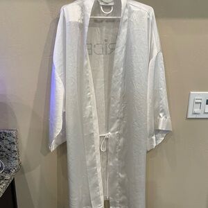 Victoria's Secret White Satin Robe
